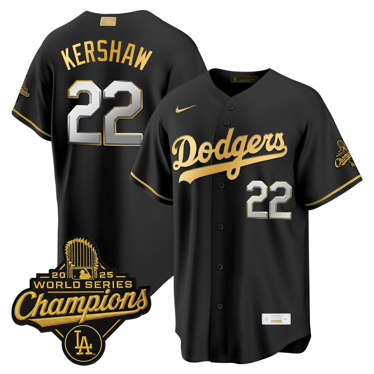 MLB Men’s Los Angeles “Gold Collection” Premier Limited Jersey