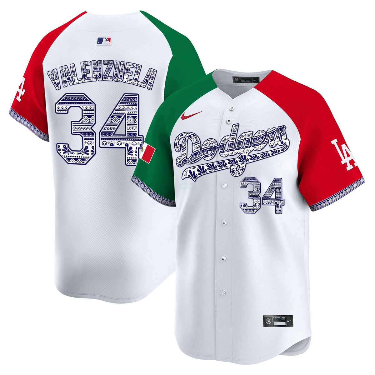 MLB Men’s Los Angeles Mexico Vapor Premier Limited Jersey V3