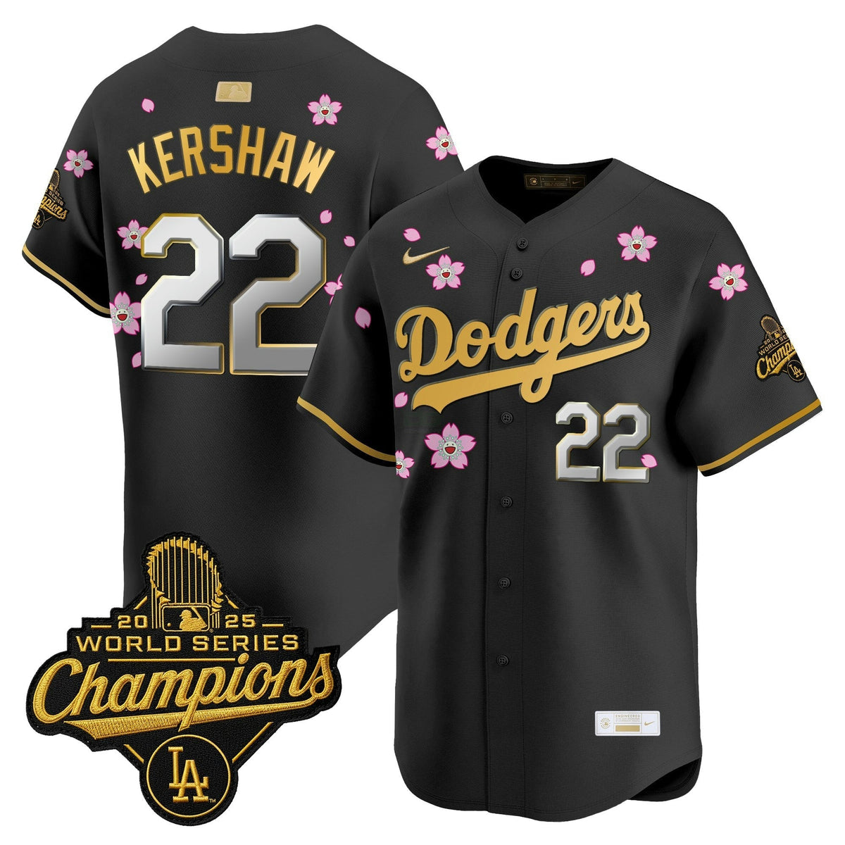 MLB Men’s Los Angeles “Tokyo Series x Gold Collection” Vapor Premier Limited Jersey