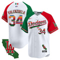 MLB Los Angeles Dodgers Men’s Mexico California Patch Vapor Premier Limited Jersey V2