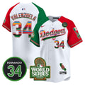 MLB Men’s Mexico Fernando Memorial & 2024 World Series Patch Vapor Premier Limited Jersey
