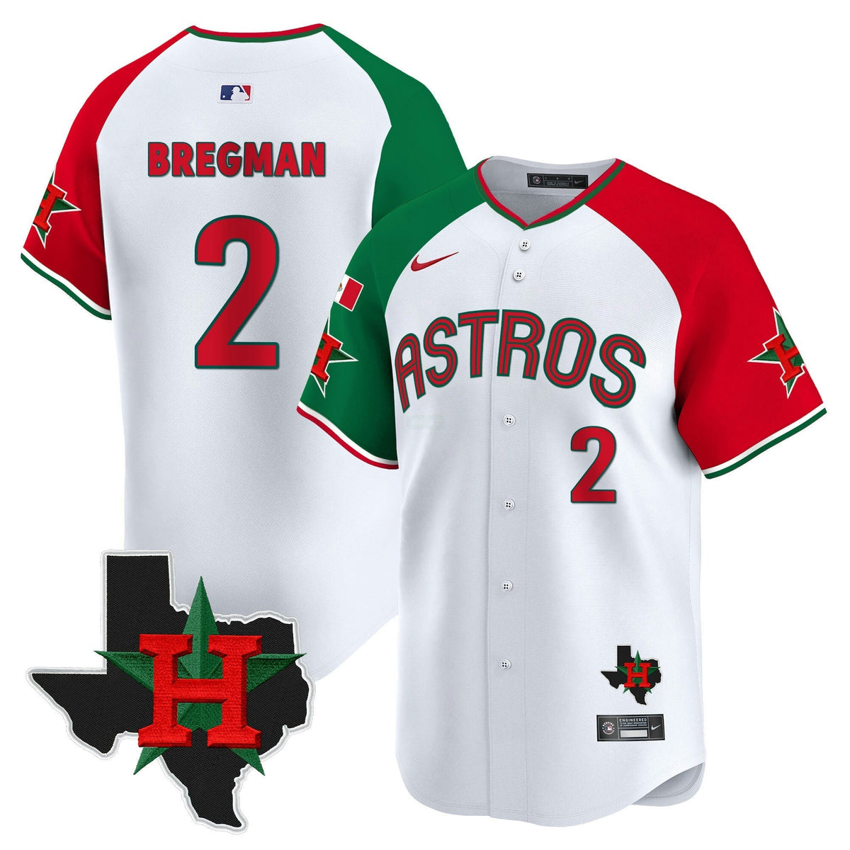 MLB Men’s Mexico Texas Patch Vapor Premier Limited Jersey V3