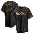 MLB Men’s Miami Black Limited & Gold Jersey