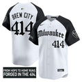 MLB Men’s Milwaukee ‘Gothic 414 Shadows Edition’ Vapor Premier Limited Jersey