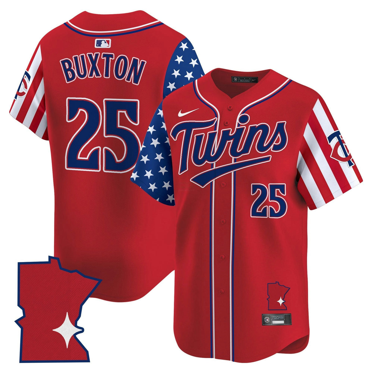 MLB Men’s Minnesota 2025 Independence Day Vapor Premier Limited Jersey