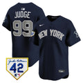 MLB New York Yankees Men’s New York 2024 Jackie Robinson Patch Vapor Premier Limited Jersey