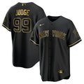 MLB Men’s New York White Gold & Black Gold Jersey