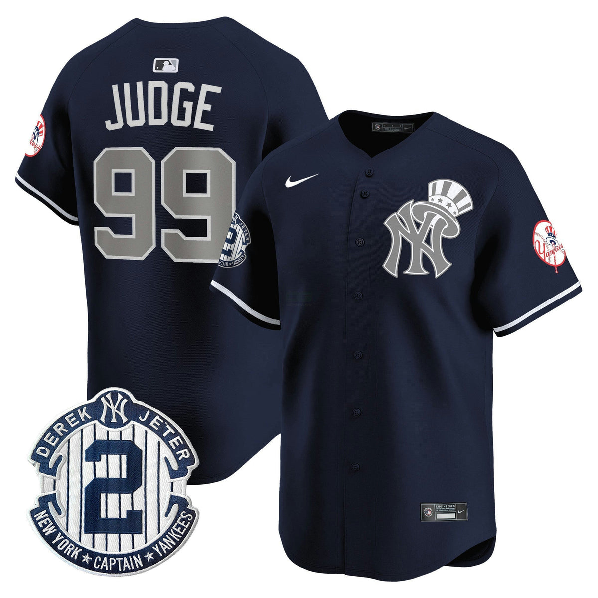 MLB Men’s New York Derek Jeter Patch Vapor Premier Limited Jersey V2