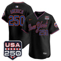 MLB Men’s New York Road Alternate & 250America Patch Vapor Limited Jersey