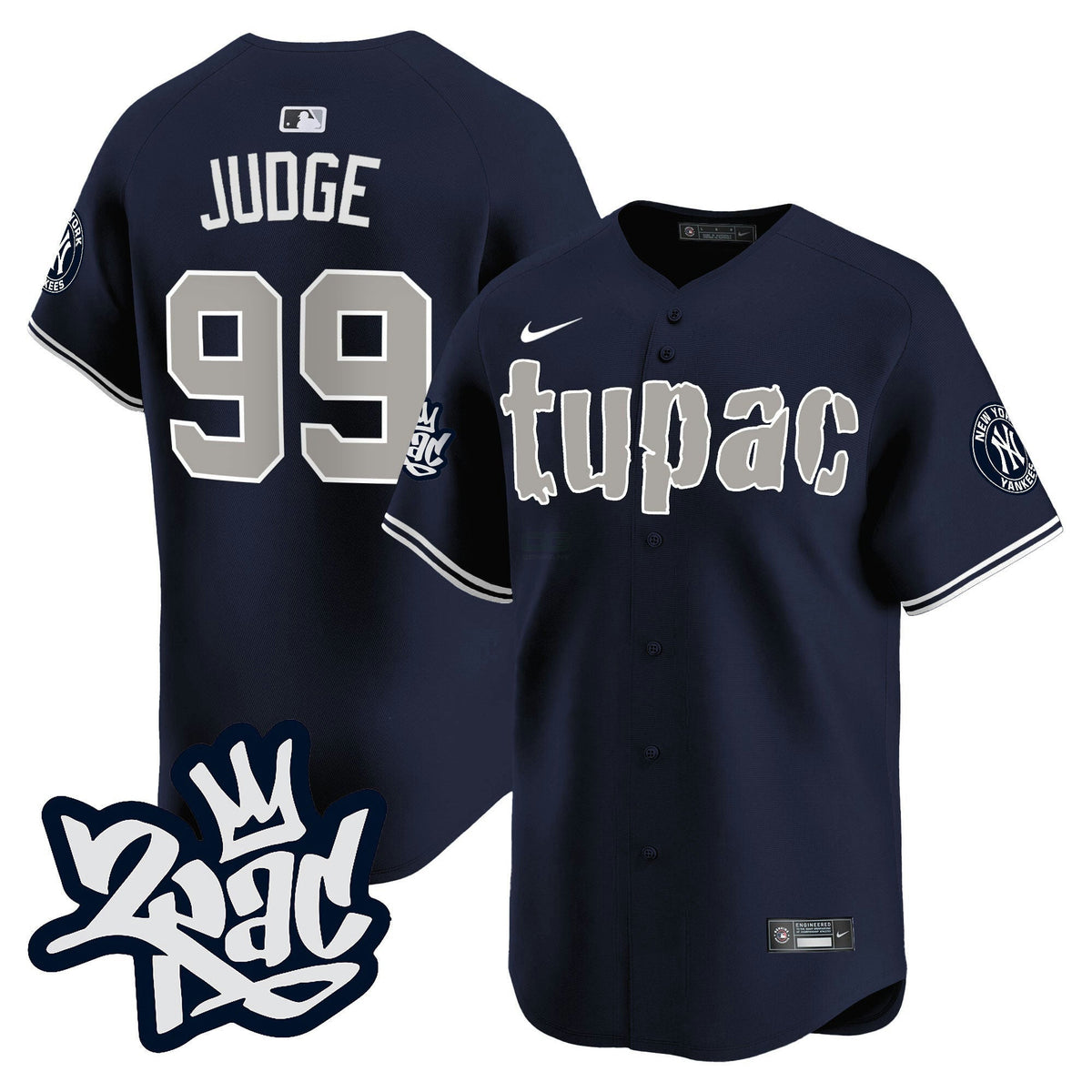 MLB Men’s New York Tupac Shakur Vapor Premier Limited Jersey