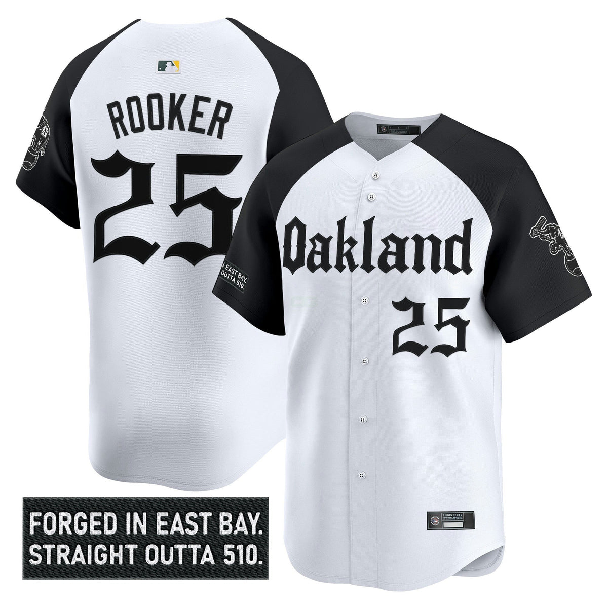 MLB Men’s Oakland ‘Gothic East Bay Edition’ Vapor Premier Limited Jersey