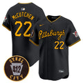 MLB Men’s Pittsburgh 412 Patch Vapor Premier Limited Jersey V4