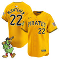 MLB Men’s Pittsburgh Pirate Parrot Patch Vapor Premier Limited Jersey