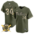 MLB Men’s Roy Halladay Armed Forces Day Vapor Premier Limited Jersey - Green