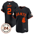 MLB Men’s San Francisco 2024 Willie Mays Patch Vapor Premier Limited Jersey V4