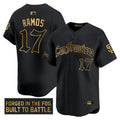MLB Men’s San Francisco ‘Gothic Fog Edition’ Gold Vapor Premier Limited Jersey