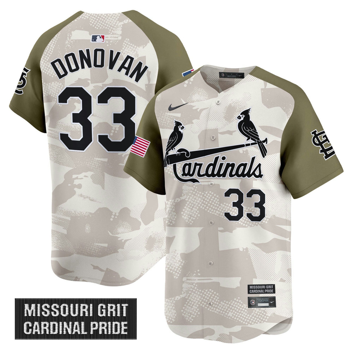 MLB Men’s St. Louis 2025 Armed Forces Day Vapor Premier Limited Jersey