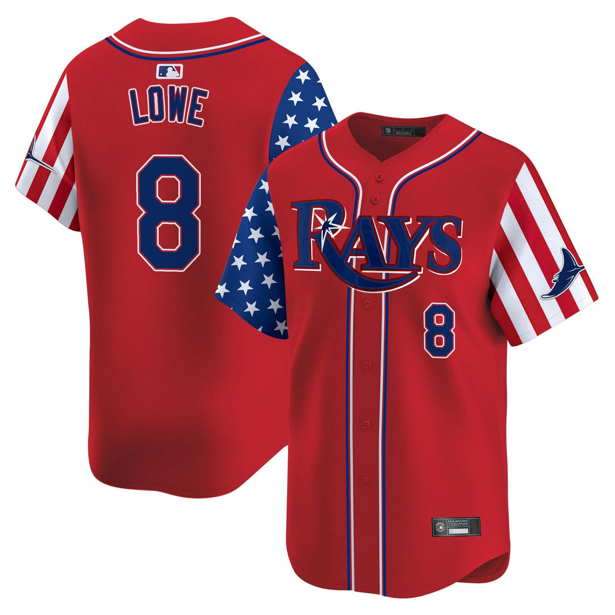 MLB Men’s Tampa Bay 2025 Independence Day Vapor Premier Limited Jersey