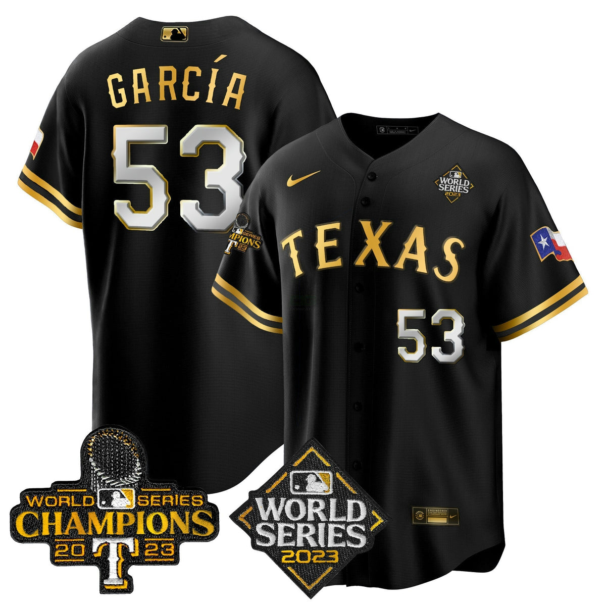 MLB Men’s Texas 2023 World Series Champions Cool Base Jersey V4