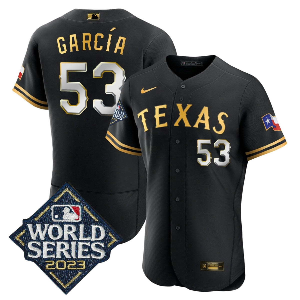 MLB Men’s Texas 2023 World Series Flex Base Jersey V1