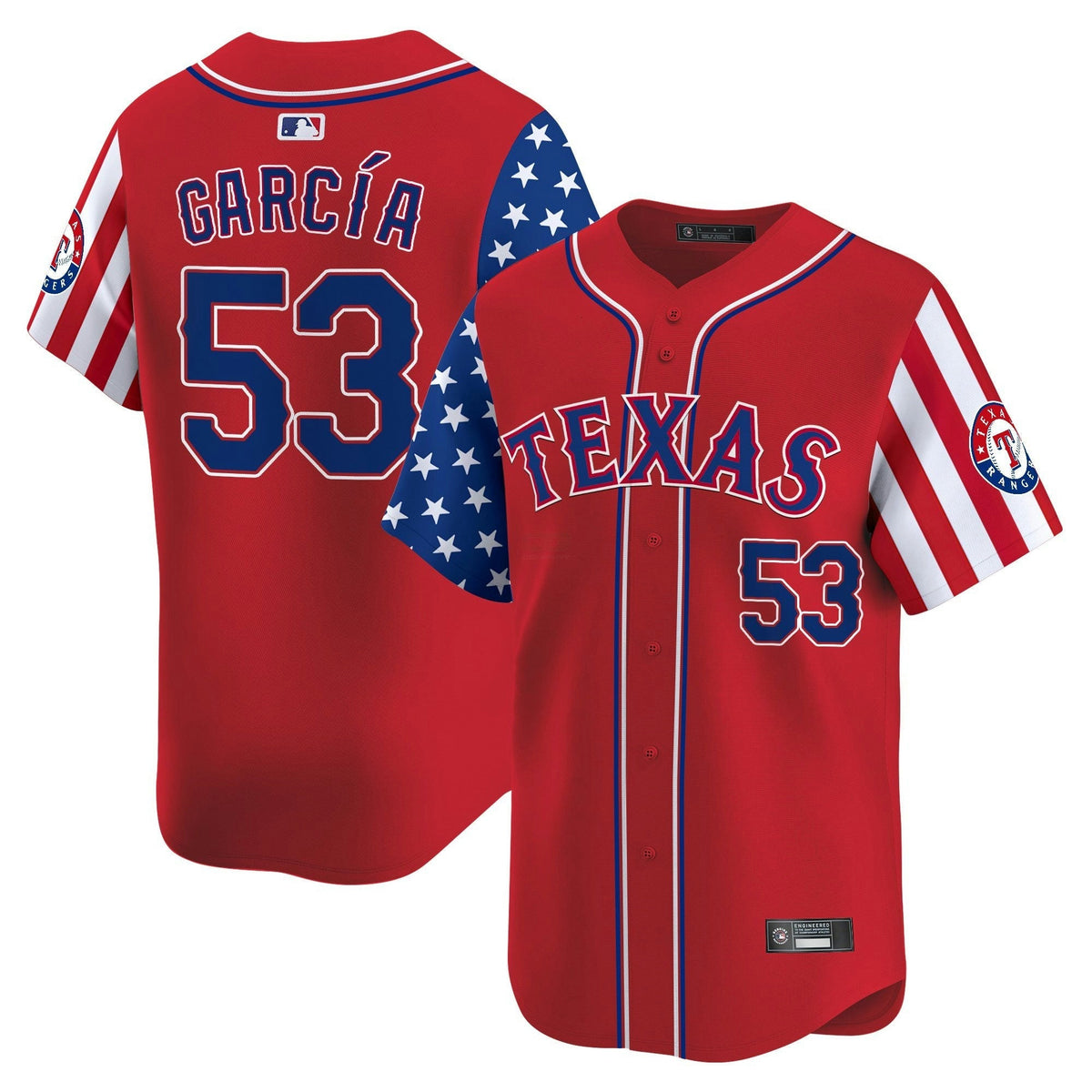 MLB Men’s Texas 2025 Independence Day Vapor Premier Limited Jersey