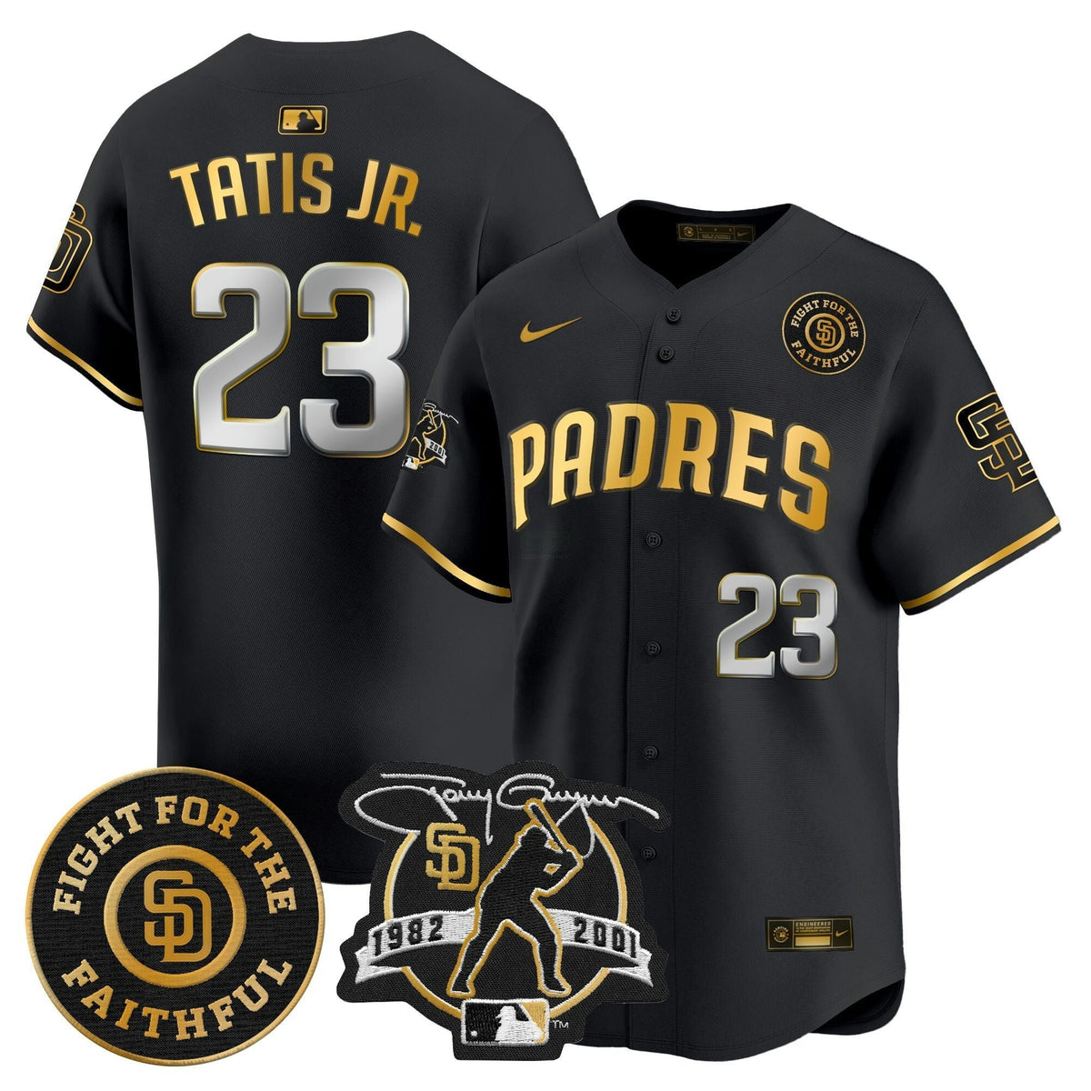 MLB Men’s Tony Gwynn & Faithful Patch Vapor Premier Limited Jersey
