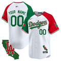 MLB Los Angeles Dodgers Mexico California Patch Vapor Premier Limited Jersey V4