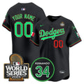 MLB Mexico Fernando Memorial & 2024 World Series Patch Vapor Premier Limited Jersey V3