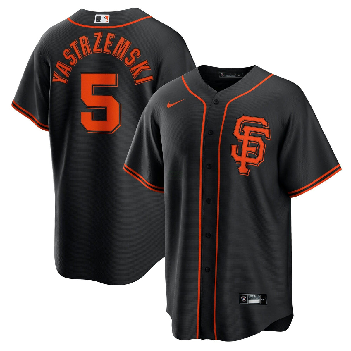 MLB Mike Yastrzemski San Francisco Black Jersey - Black