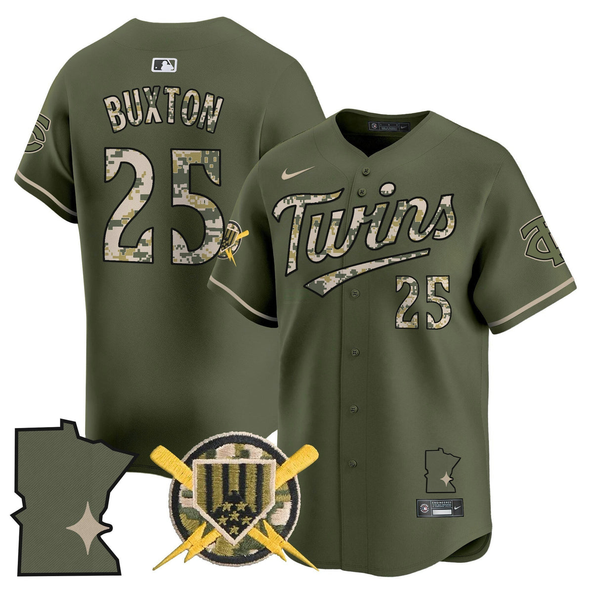 MLB Minnesota Armed Forces Day Vapor Premier Limited Jersey