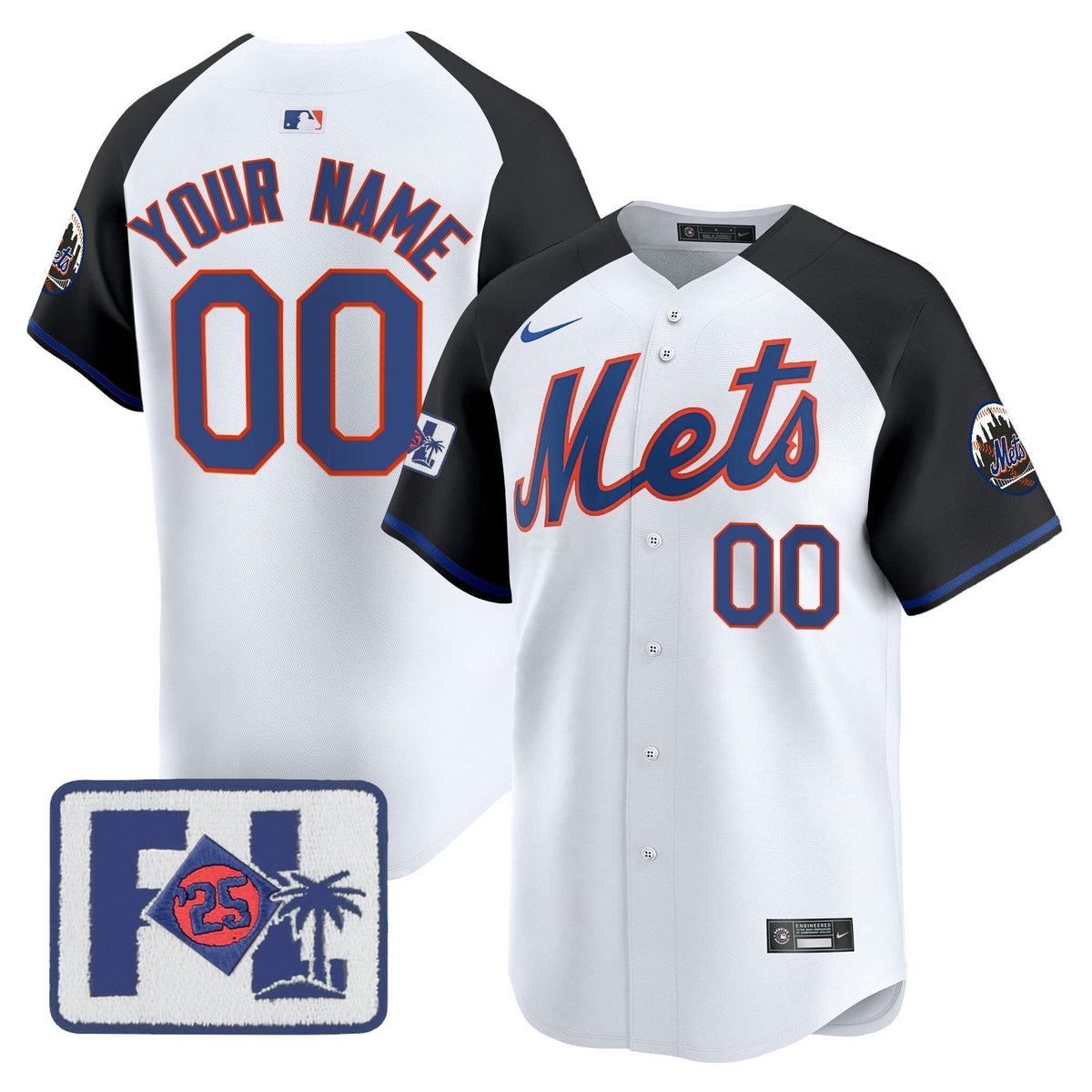 MLB New York Mets New York 2025 Spring Training Patch Vapor Premier Limited Jersey