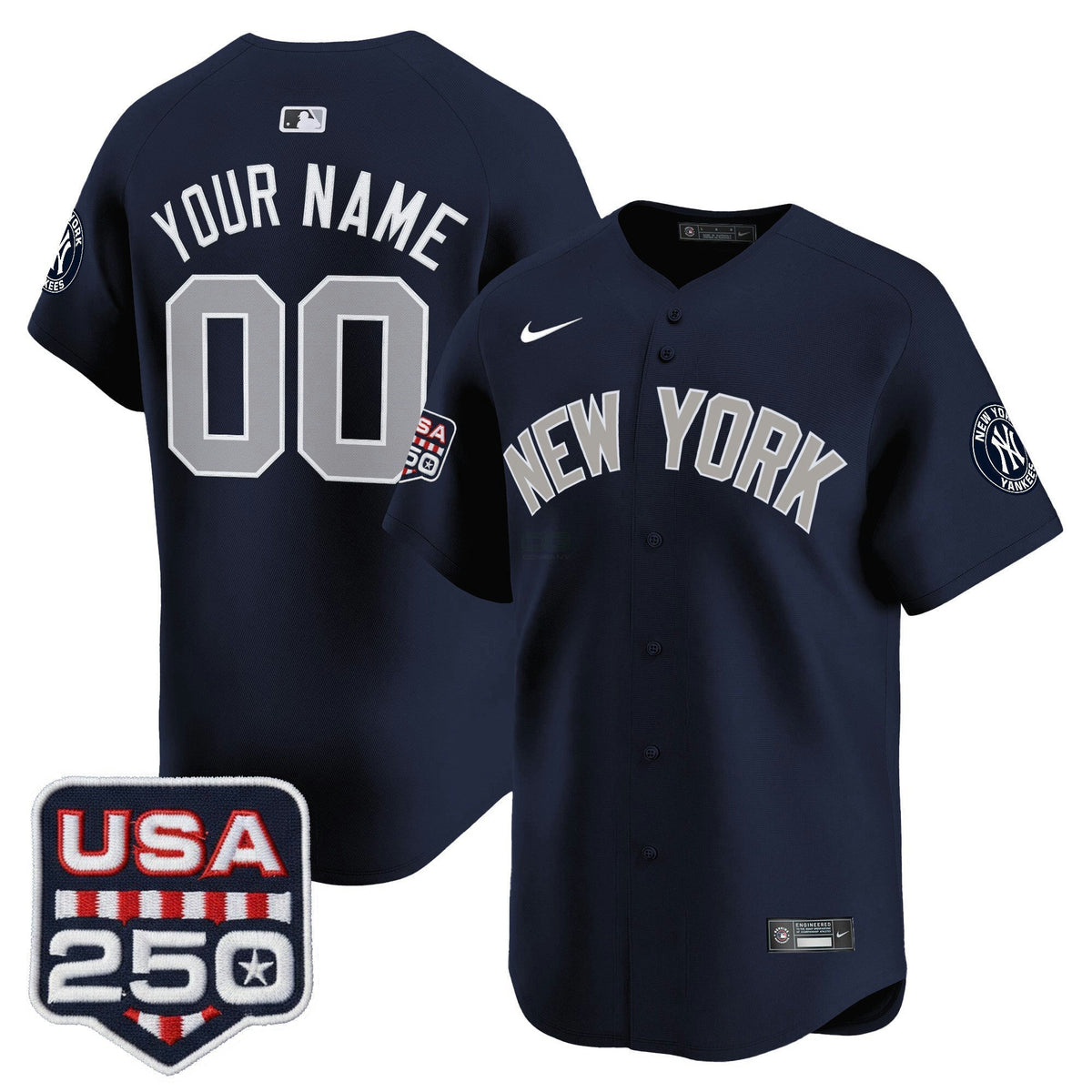 MLB New York 250America Patch Vapor Premier Limited Jersey