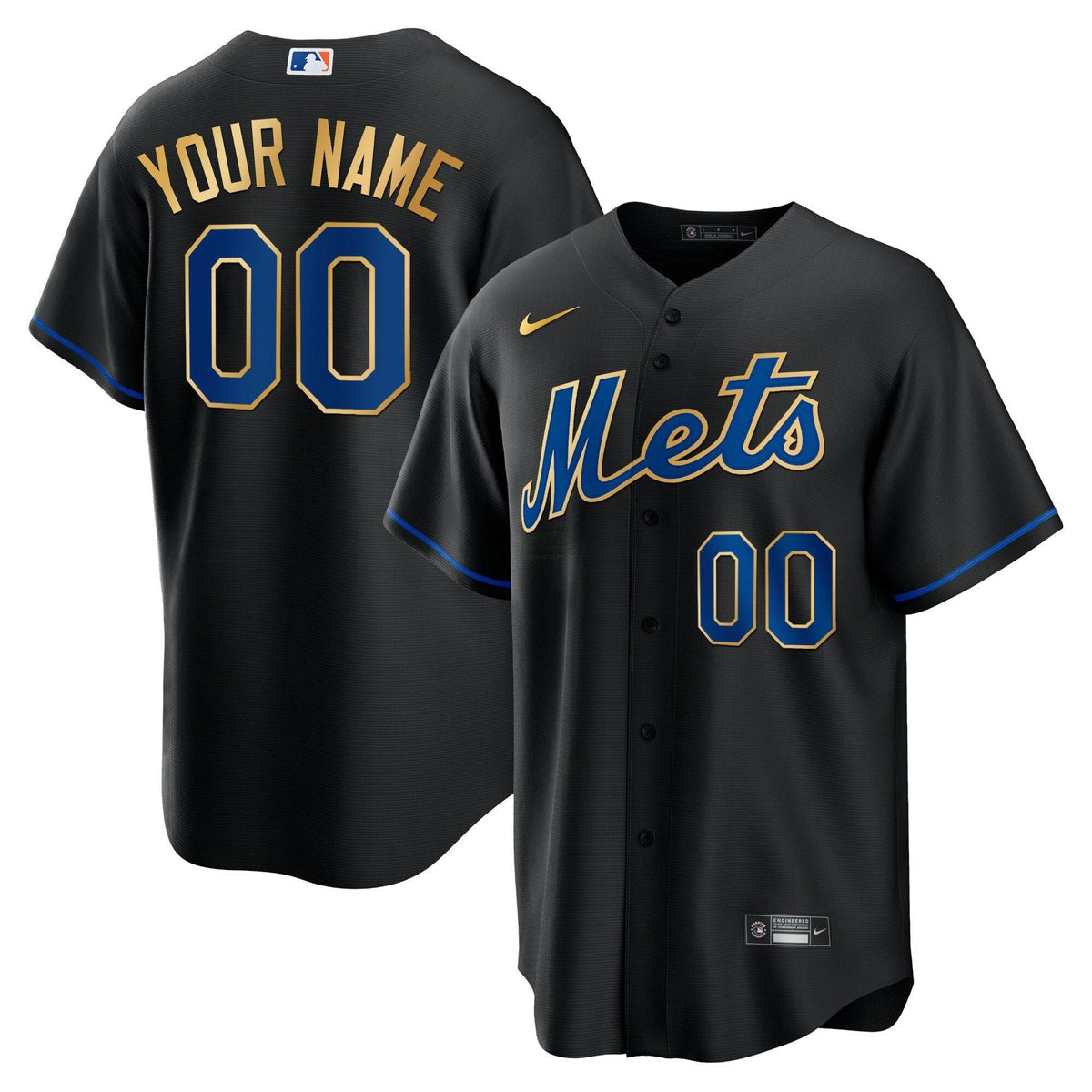 MLB New York Mets New York Gold Jersey