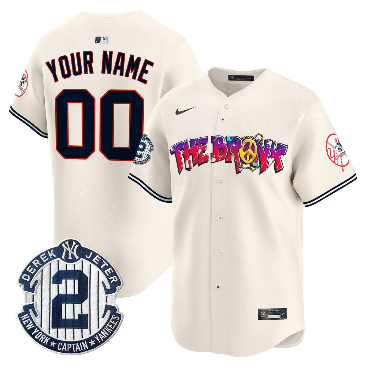 MLB New York The Bronx Graffiti Vapor Premier Limited Jersey V7