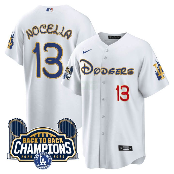 MLB NOCELLA #13 Los Angeles White Jersey - White