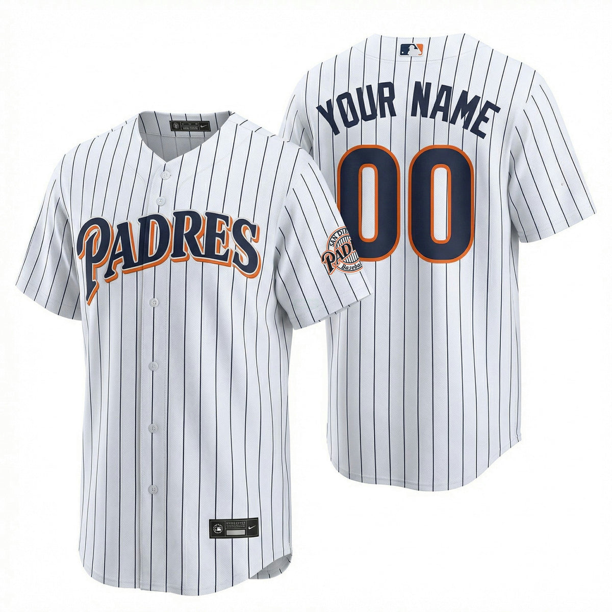 MLB Padres Custom Jersey (Made to order ships in 3-6 weeks) - White