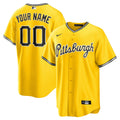 MLB Pittsburgh 2023 Cool Base Fan Made Jersey - Gold