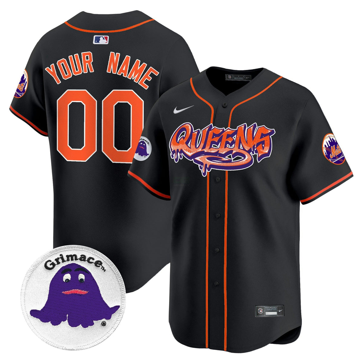 MLB Queens Graffiti Vapor Premier Limited Jersey - Custom
