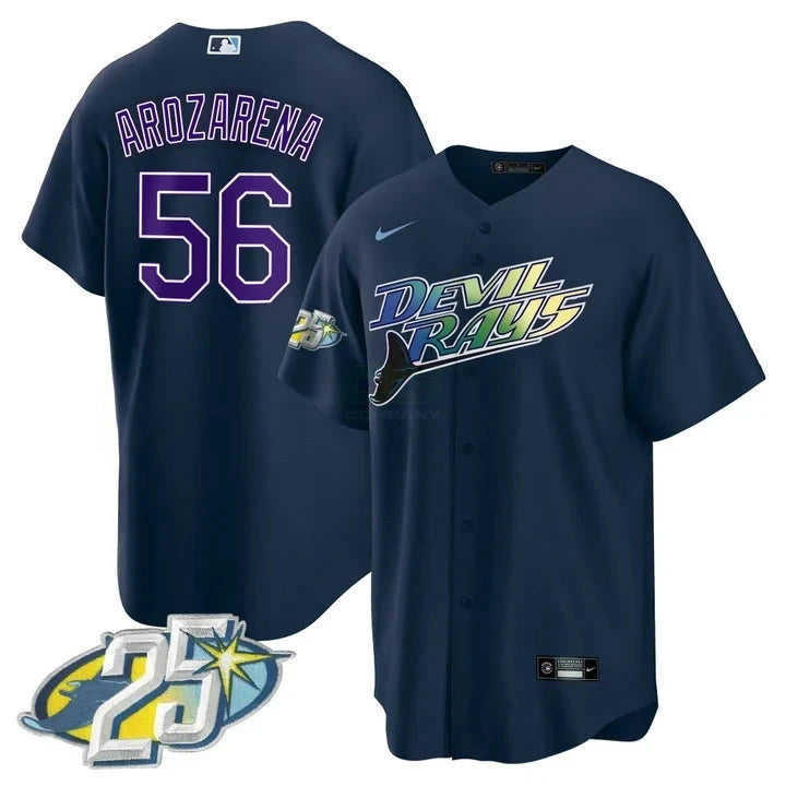 MLB Randy Arozarena Tampa Bay Navy Jersey