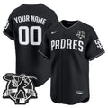 MLB San Diego 2025 Lights Out Vapor Premier Limited Jersey - Custom