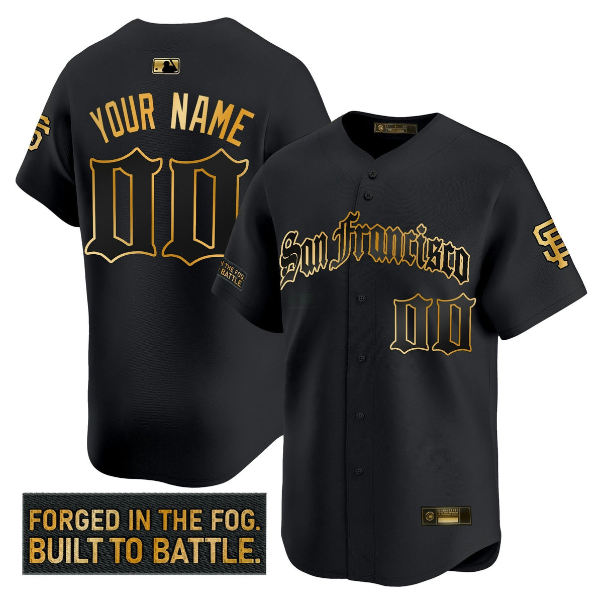 MLB San Francisco ‘Gothic Fog Edition’ Gold Vapor Premier Limited Jersey