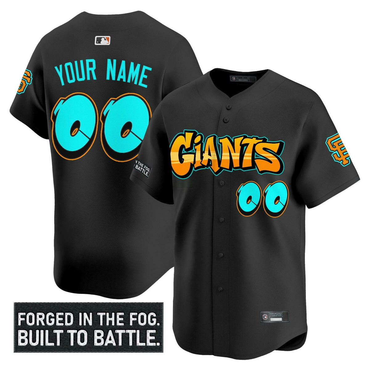 MLB San Francisco ‘Graffiti Fog City Drop’ Vapor Premier Limited Jersey