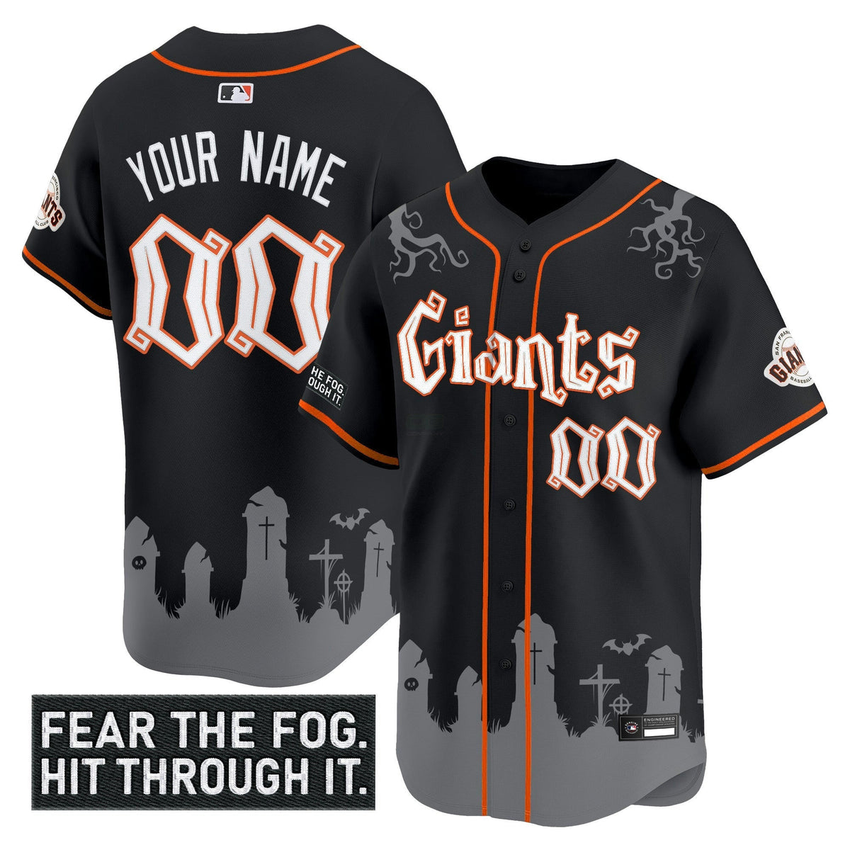 MLB San Francisco ‘Halloween Fog Edition’ Vapor Premier Limited Jersey