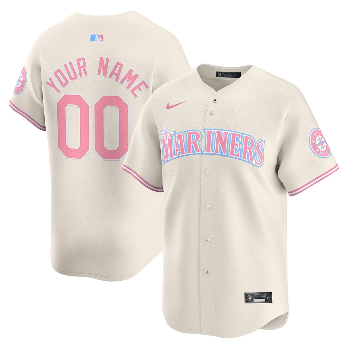 MLB Seattle Bubblegum Pink Vapor Premier Limited Jersey