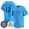 MLB Sod Poodles Baseball Blue Jersey – All-stitched - Blue