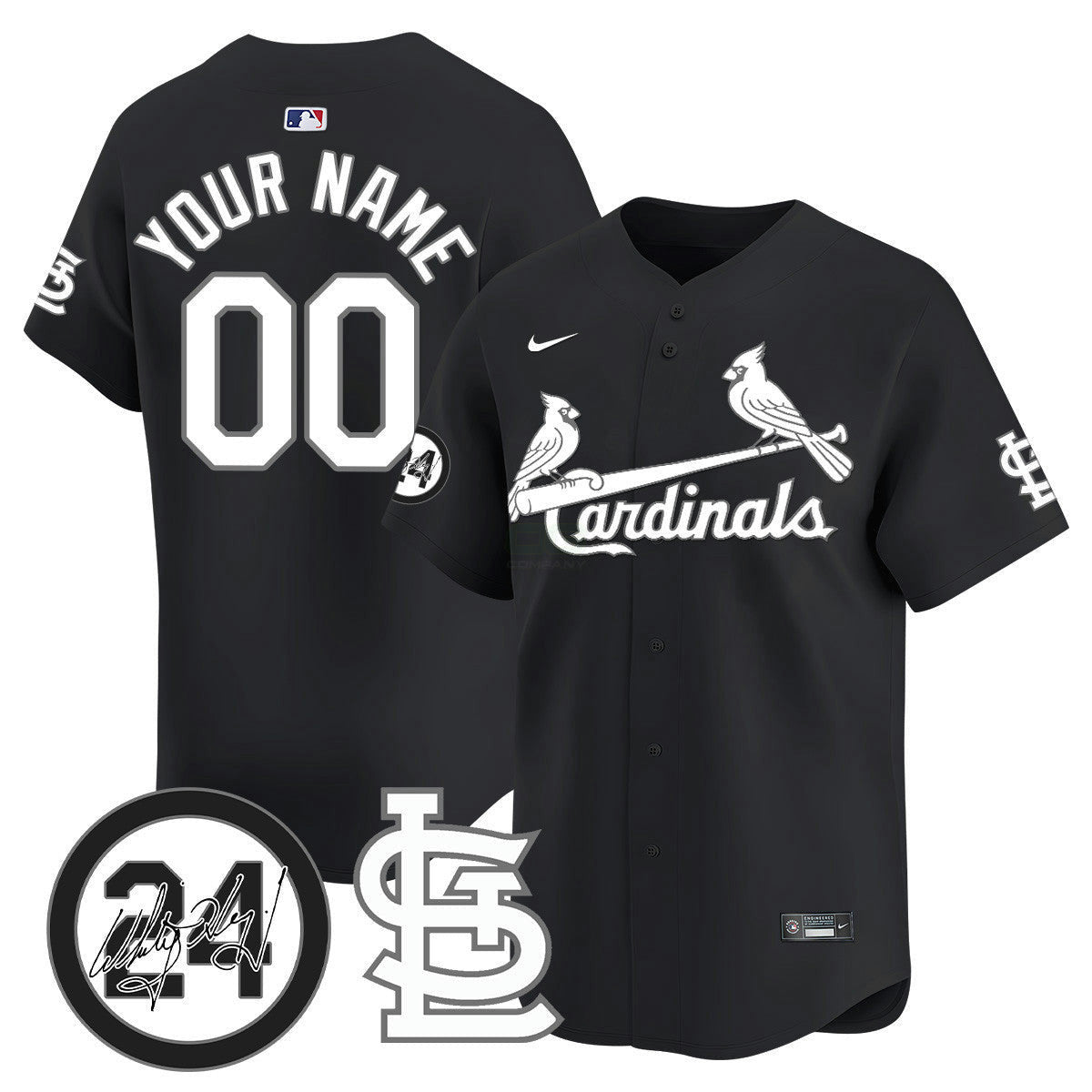 MLB St. Louis Memorial Vapor Premier Limited Jersey