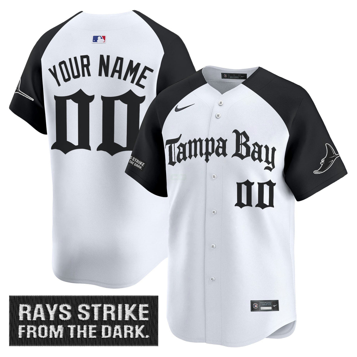 MLB Tampa Bay ‘Gothic Deepwater Edition’ Vapor Premier Limited Jersey
