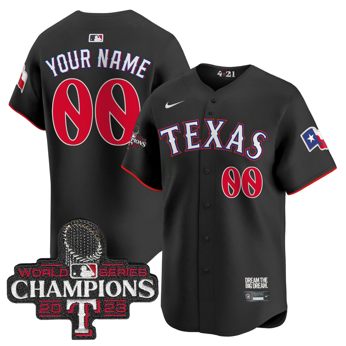 MLB Texas 2023 World Series Champions City Connect Vapor Premier Limited Jersey