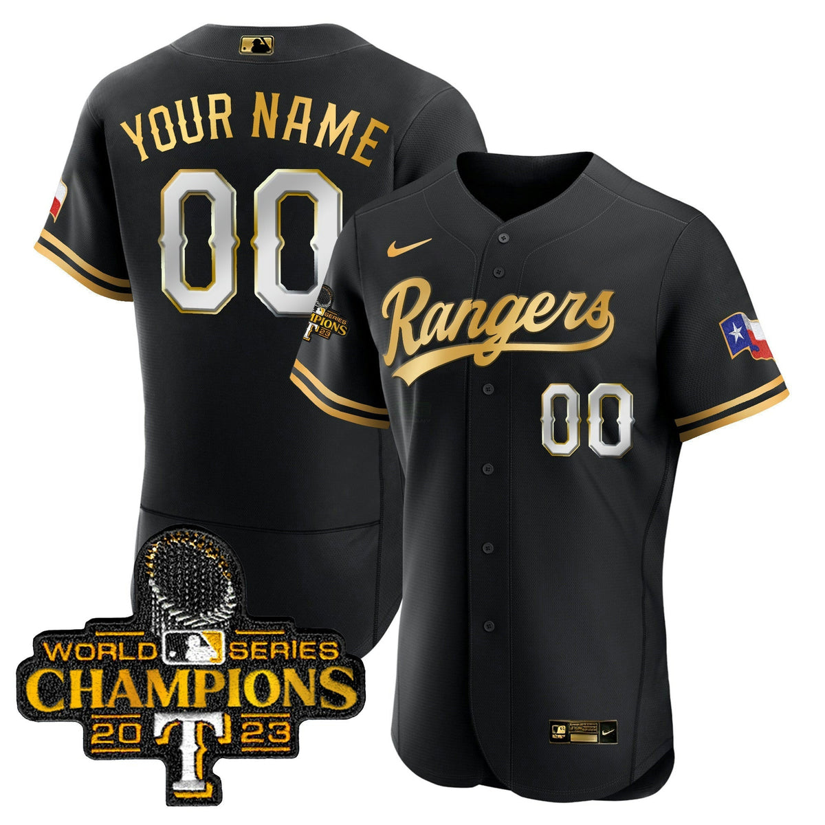 MLB Texas 2023 World Series Champions Flex Base Jersey V3
