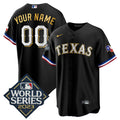 MLB Texas 2023 World Series Cool Base Gold Trim Jersey